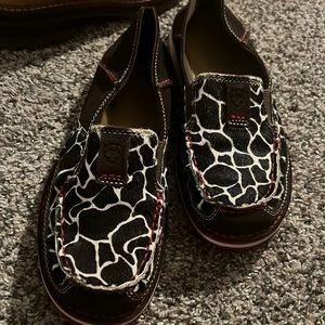 Ariat Cruisers in Cow Print